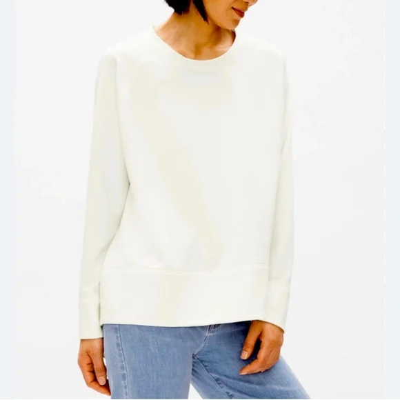 Eileen Fisher Woman’s Ivory/Cream Crew Neck Top sz 3X - Picture 1 of 14